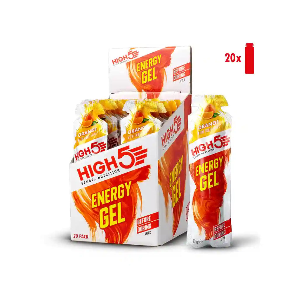 High5 Energy Gel - Pack of 20-The Racquet Shop-Shop Online in UAE, Saudi Arabia, Kuwait, Oman, Bahrain and Qatar