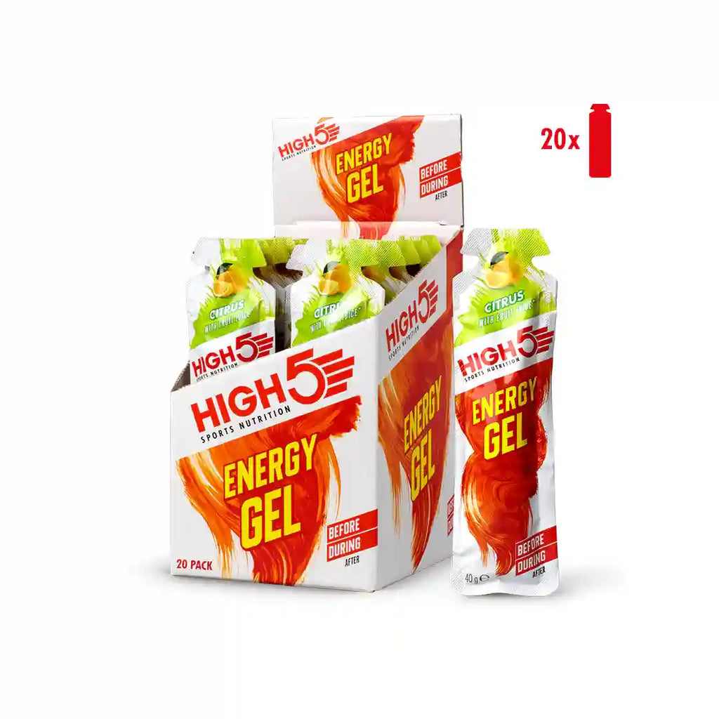 High5 Energy Gel - Pack of 20-The Racquet Shop-Shop Online in UAE, Saudi Arabia, Kuwait, Oman, Bahrain and Qatar