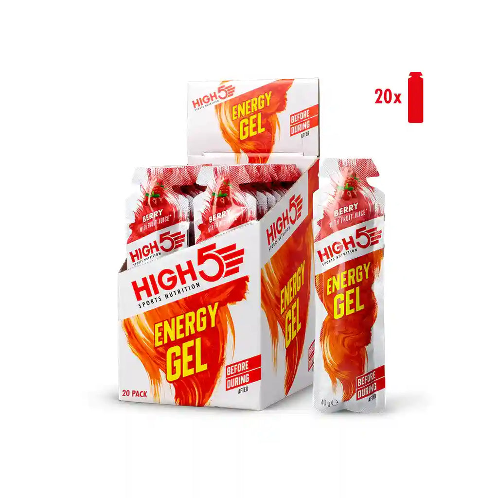 High5 Energy Gel - Pack of 20-The Racquet Shop-Shop Online in UAE, Saudi Arabia, Kuwait, Oman, Bahrain and Qatar