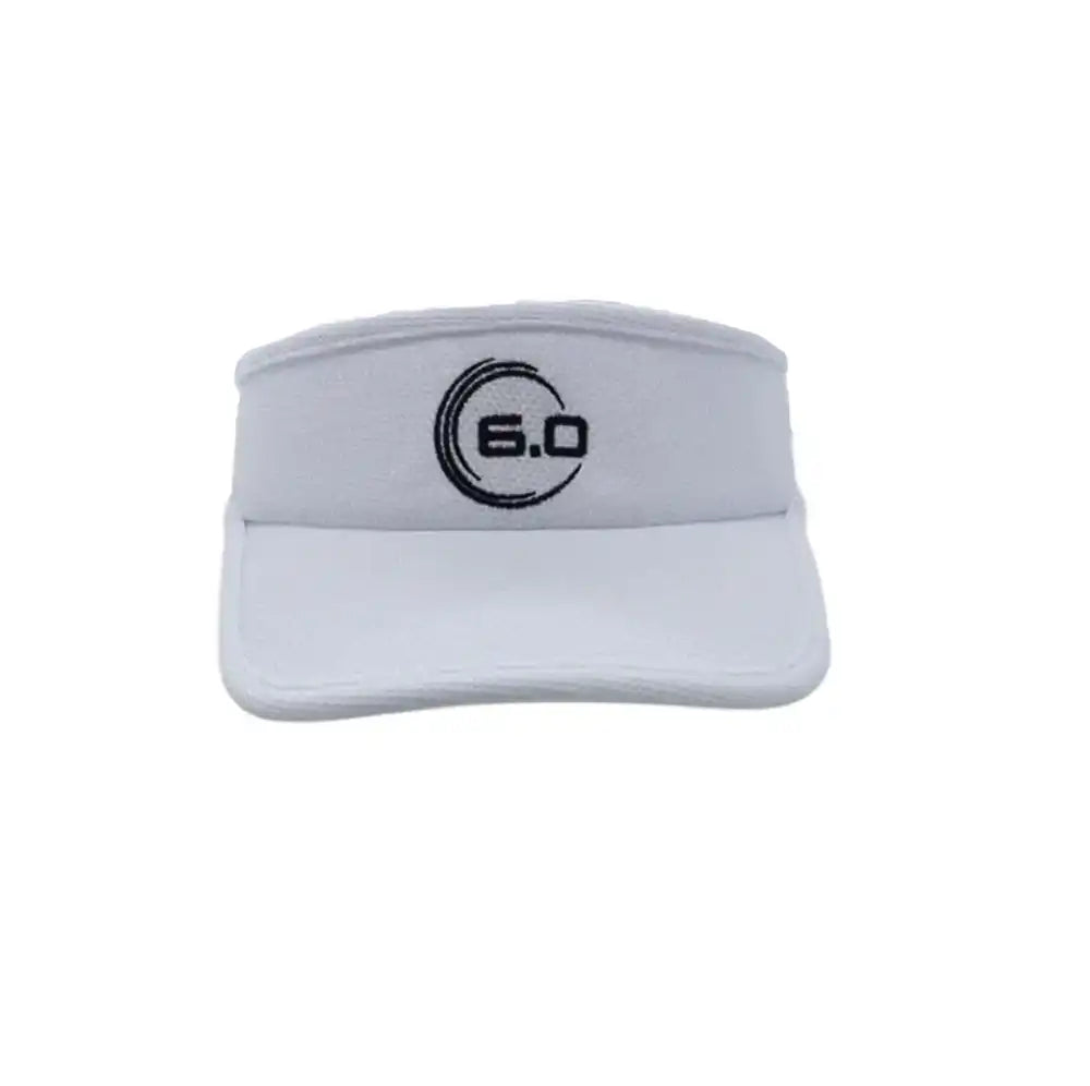 Six Zero Sports Visor Cap - White-The Racquet Shop-Shop Online in UAE, Saudi Arabia, Kuwait, Oman, Bahrain and Qatar