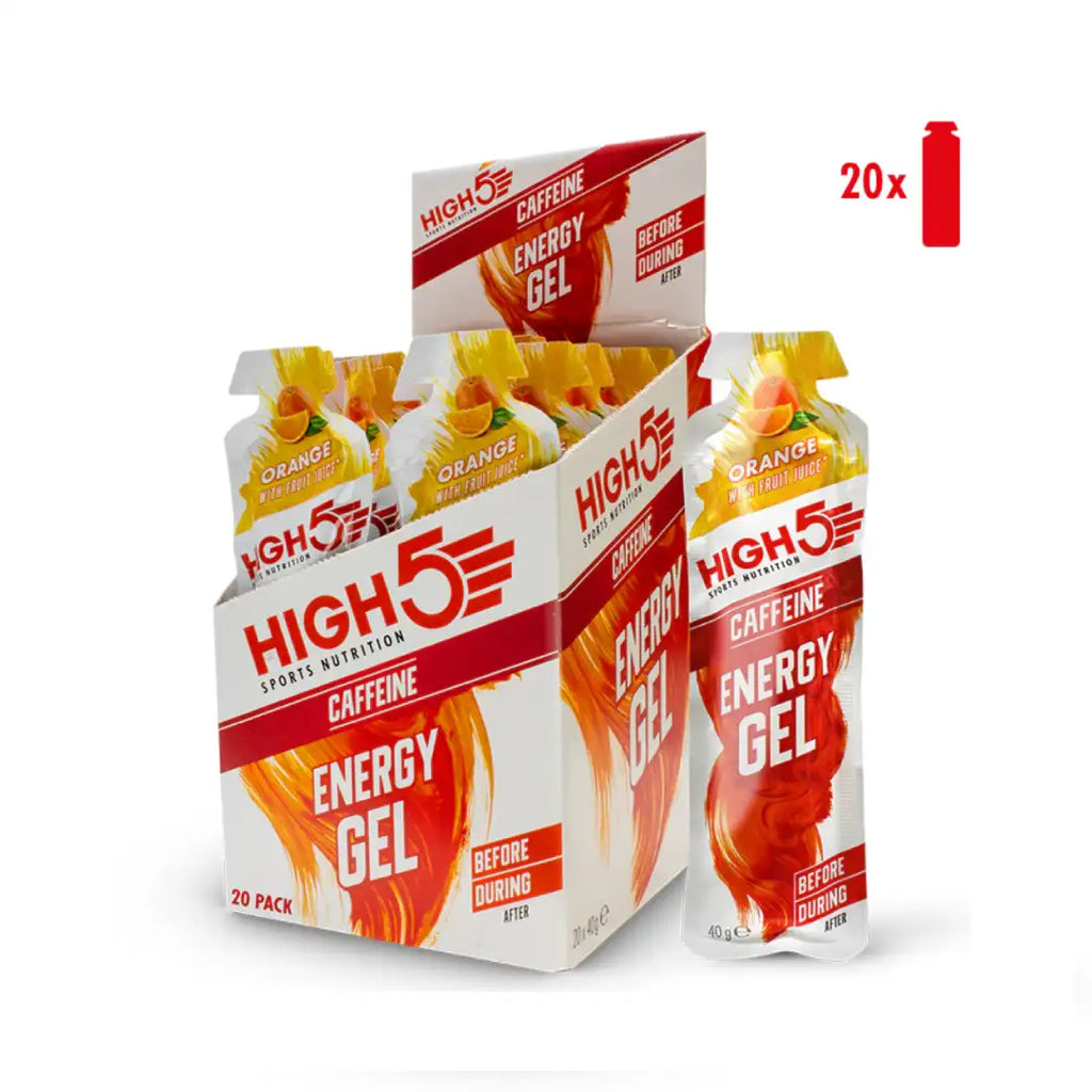 High5 Energy Gel Cafffeine - Pack of 20-The Racquet Shop-Shop Online in UAE, Saudi Arabia, Kuwait, Oman, Bahrain and Qatar