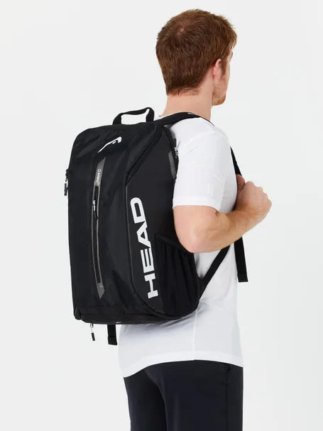 Head Tour Tennis Backpack 25L - Black-The Racquet Shop-Shop Online in UAE, Saudi Arabia, Kuwait, Oman, Bahrain and Qatar