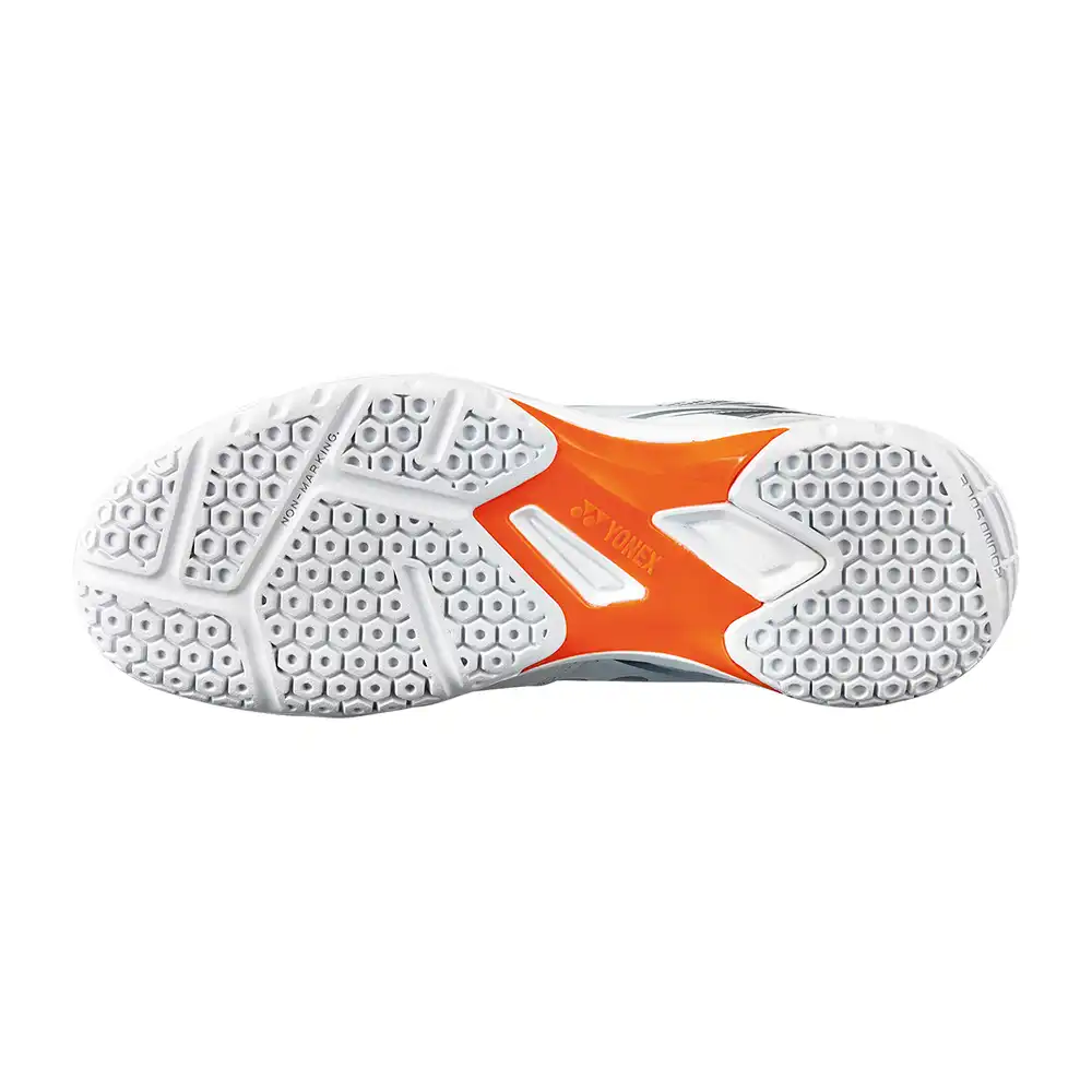 YONEX Power Cushion 65 X Shoes - White/Orange-The Racquet Shop-Shop Online in UAE, Saudi Arabia, Kuwait, Oman, Bahrain and Qatar