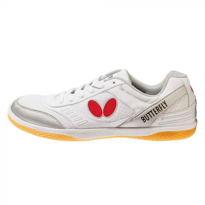 Butterfly Lazoline Zero Table Tennis Shoes - White/Red-The Racquet Shop-Shop Online in UAE, Saudi Arabia, Kuwait, Oman, Bahrain and Qatar