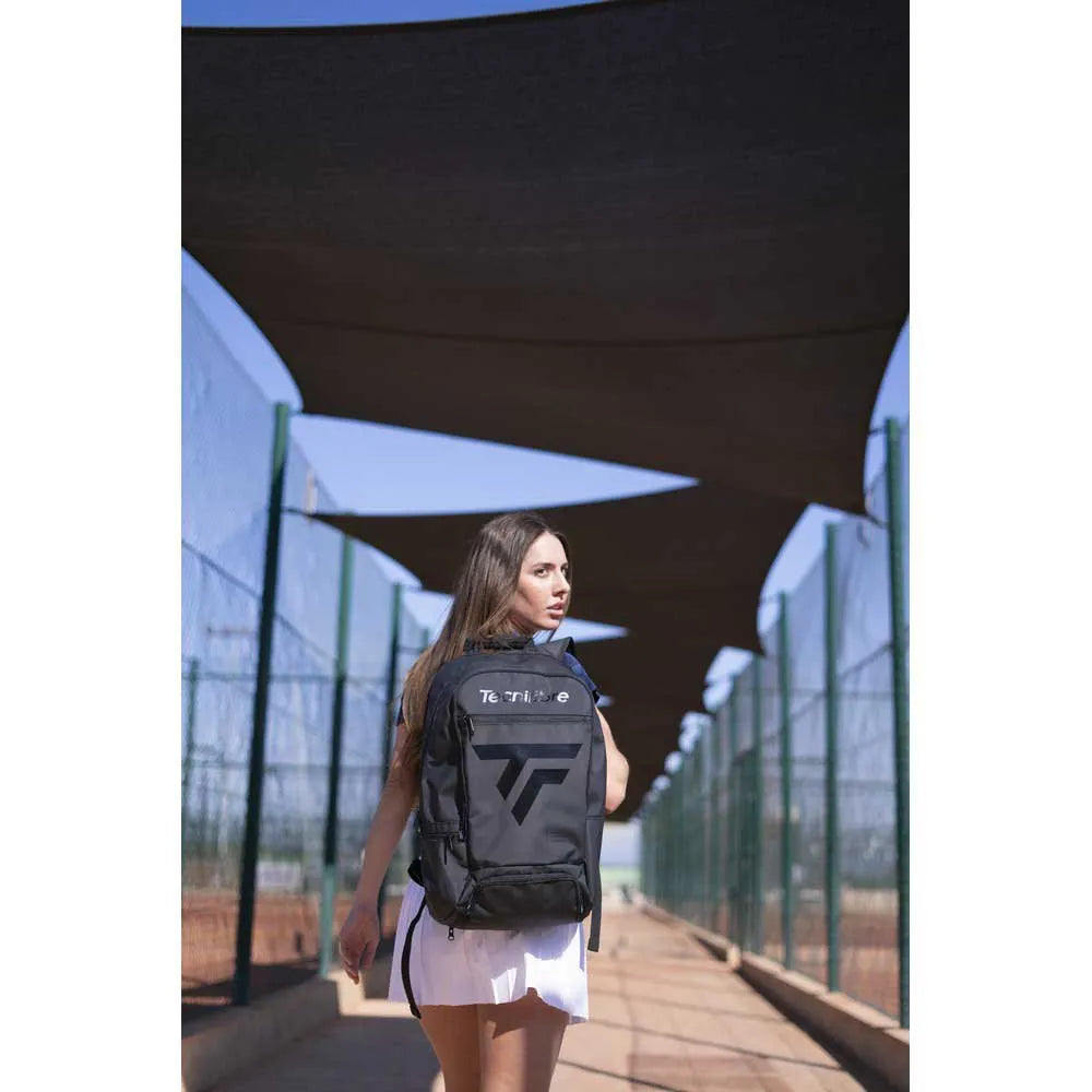 Tecnifibre Tour Endurance Ultra Black Backpack-The Racquet Shop-Shop Online in UAE, Saudi Arabia, Kuwait, Oman, Bahrain and Qatar