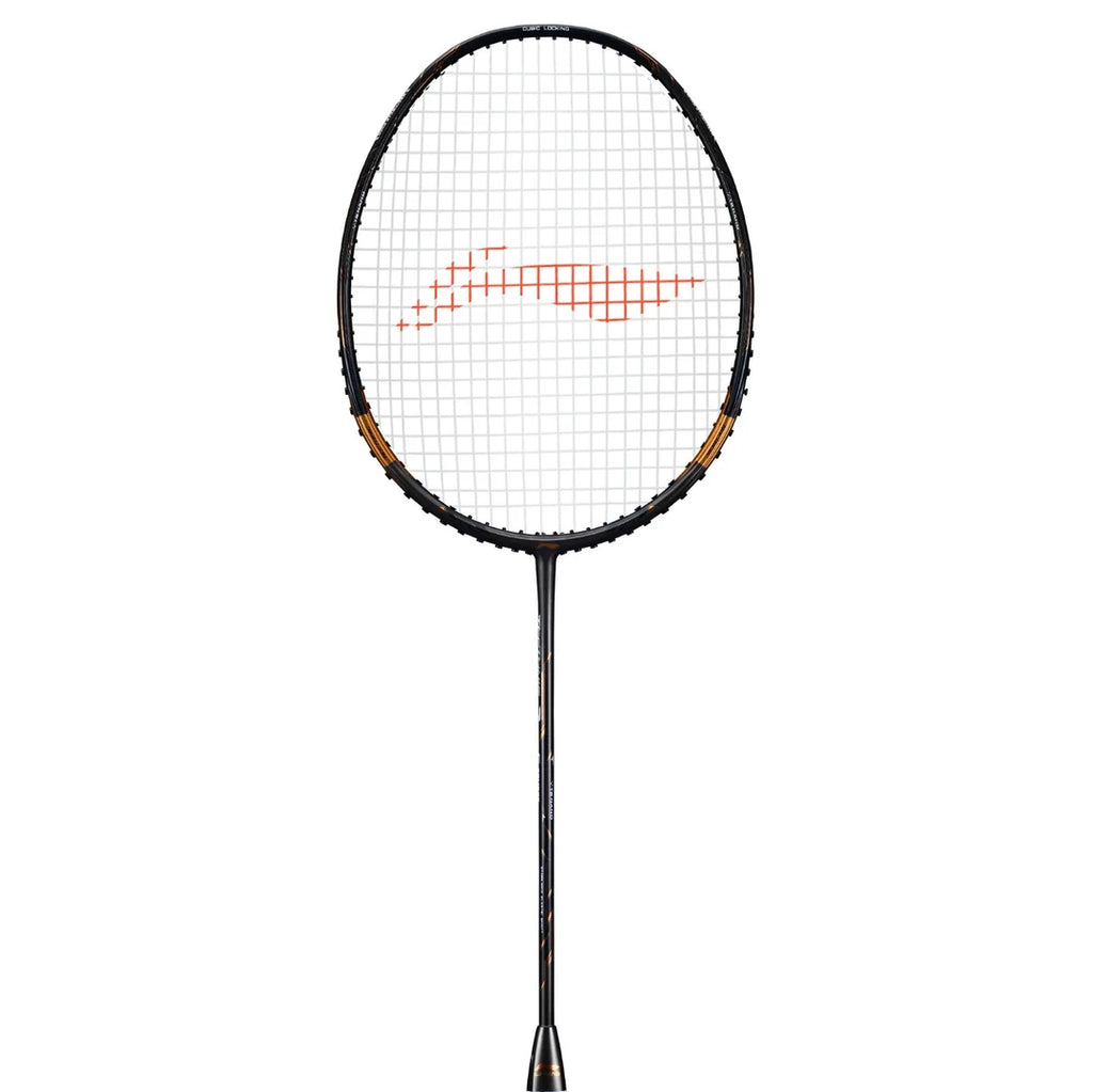 Li-Ning Tectonic 7C Badminton Racquet (Charcoal/Gold)-The Racquet Shop-Shop Online in UAE, Saudi Arabia, Kuwait, Oman, Bahrain and Qatar