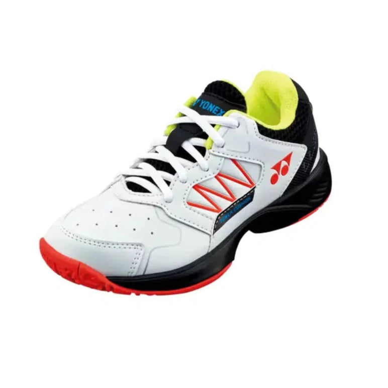 Yonex Power Cushion Lumio 3 Junior Tennis Shoes - White/Black-The Racquet Shop-Shop Online in UAE, Saudi Arabia, Kuwait, Oman, Bahrain and Qatar