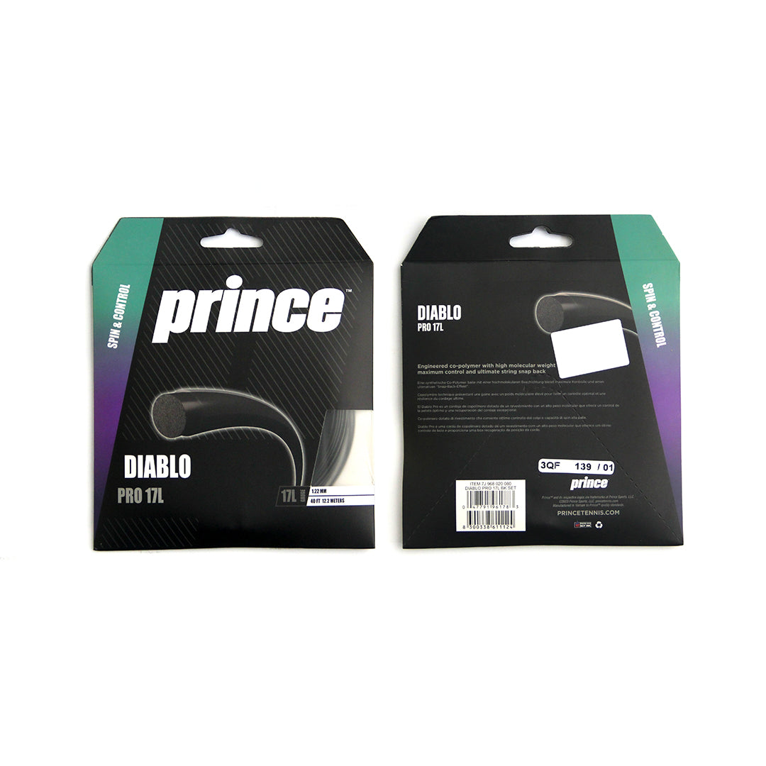 Prince Tennis String DIABLO PRO 17L-The Racquet Shop-Shop Online in UAE, Saudi Arabia, Kuwait, Oman, Bahrain and Qatar