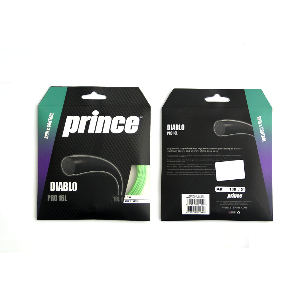 Prince Tennis String DIABLO PRO 16L-The Racquet Shop-Shop Online in UAE, Saudi Arabia, Kuwait, Oman, Bahrain and Qatar