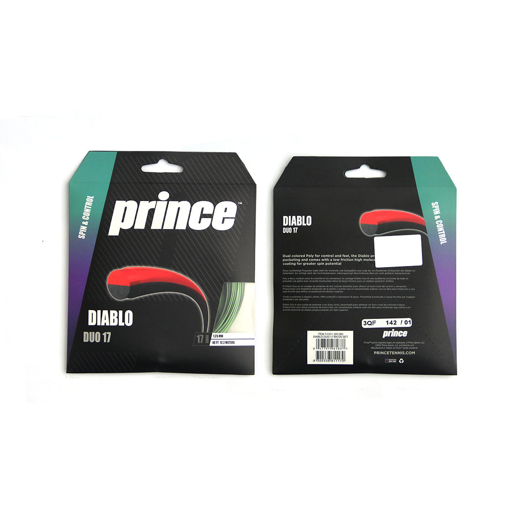Prince Tennis String DIABLO DUO 17-The Racquet Shop-Shop Online in UAE, Saudi Arabia, Kuwait, Oman, Bahrain and Qatar