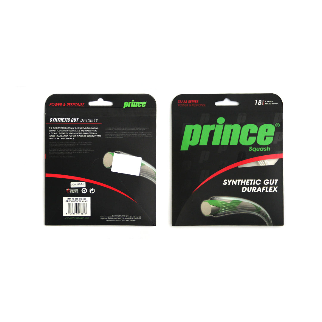 Prince Squash String Synthetic Gut with Duraflex 18g-The Racquet Shop-Shop Online in UAE, Saudi Arabia, Kuwait, Oman, Bahrain and Qatar