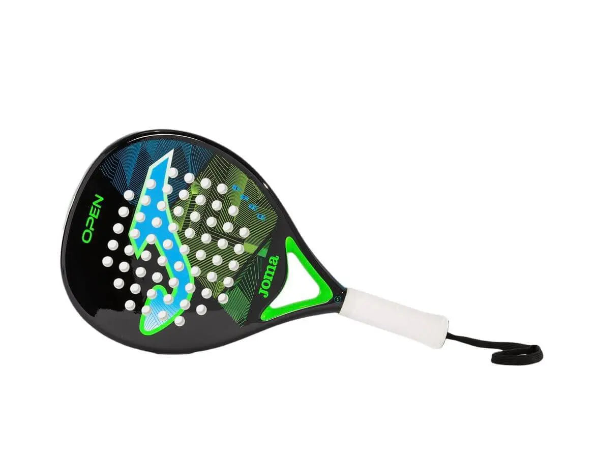 Joma Open Padel Racquet Black Fluorescent-The Racquet Shop-Shop Online in UAE, Saudi Arabia, Kuwait, Oman, Bahrain and Qatar