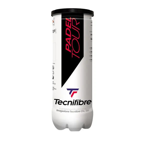 Tecnifibre Padel Tour, Box Of 24, Tubes Of 3 Padel Balls Tecnifibre
