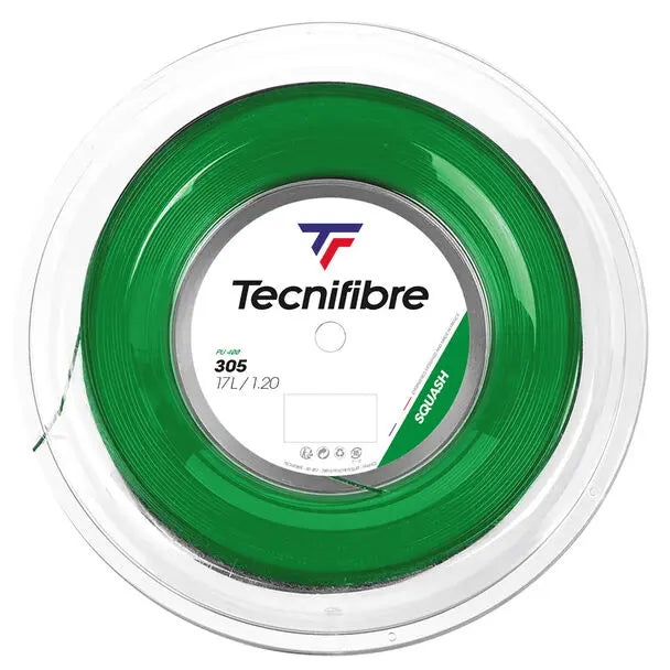 Tecnifibre Reel 200M 305 Green, Squash Strings Tecnifibre