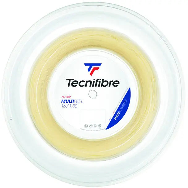 Tecnifibre Reel 200M Multifeel, Natural, Tennis Strings Tecnifibre